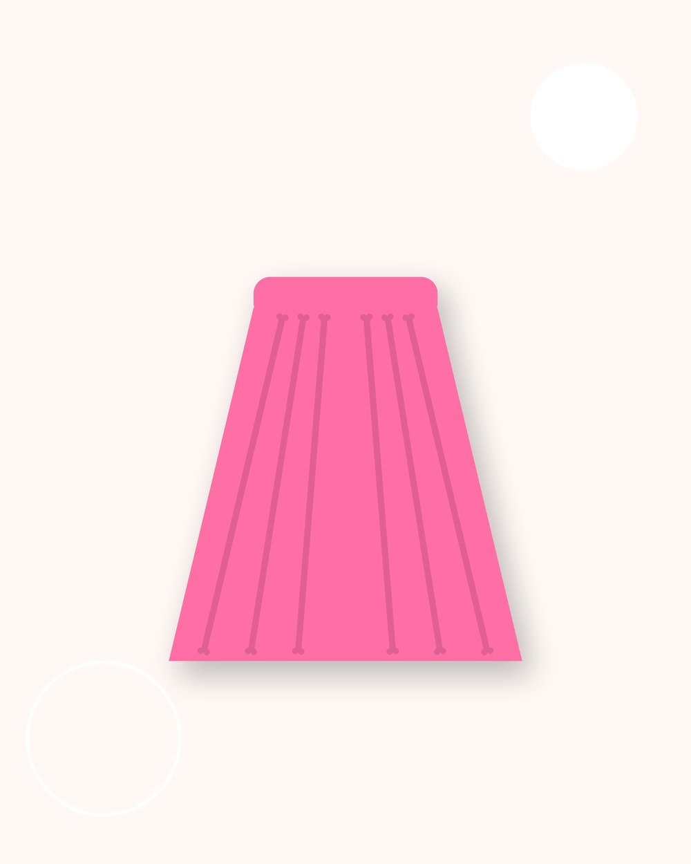 Pleated midi skirt — product image